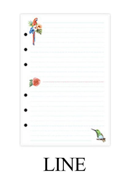 Çizgi A5 A5 A6 A7 Gevşek Yaprak Defter Dolum Spiral Ciltleyici Planlayıcı Iç Sayfa Iç Kağıt Süt Ürünleri Haftalık Aylık Yapılacak Plan Çizgi Nokta Izgarası (Yurt Dışından)