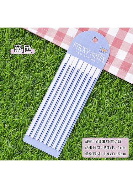 Bir Bloknot Pet Altı Çizili Şerit Yapışkan Not Şeffaflık Çıkartması Scrapbooking Kawaii Not Defteri Günlüğü Kırtasiye Okul Malzemeleri (Yurt Dışından)