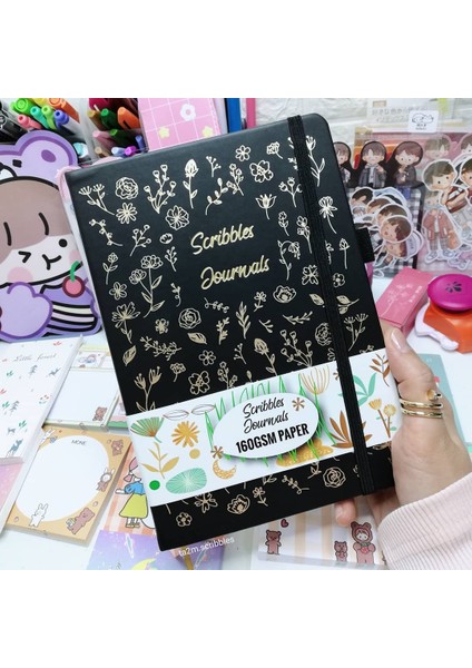 Pembe 5x5 Dot-Grıd Sayfa Nokta Izgara Dergisi A5 Pu Deri Kapak Mermi Noktalı Defter Çizim Bujo 160 Sayfa 5x5 mm Dot-Grıd Kalın 160GSM Kağıt (Yurt Dışından)