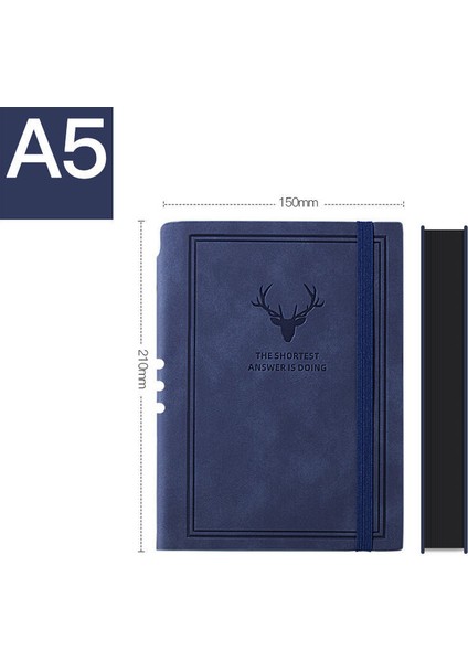 A5 Kraliyet Mavisi 320 Sayfa NEW2022 Retro Defter Kitabı Edebi Narin Yumuşak Deri Toplantı Kaydı Bu Üniversite Öğrencisi Kalınlaşma Iş Ofis Günlüğü (Yurt Dışından) fiyatları