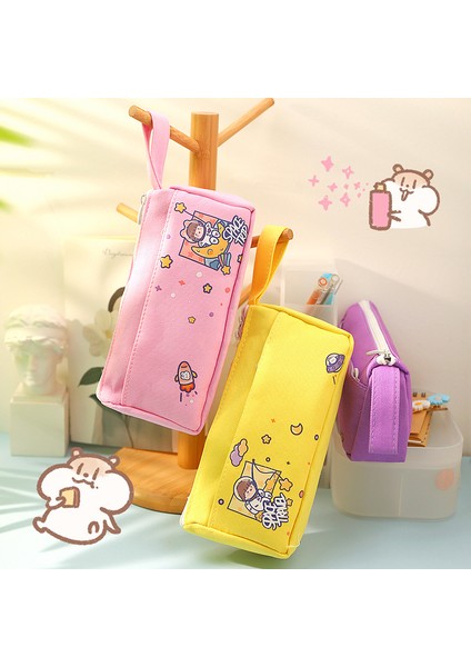 Stil 4 Kalem Kutusu Sevimli Kalem Çanta Kore Tuval Kırtasiye Spaceman Taşınabilir Okul Malzemeleri Kızlar Için Kalem Kutusu Trousse Kalem Kutuları (Yurt Dışından) modelleri