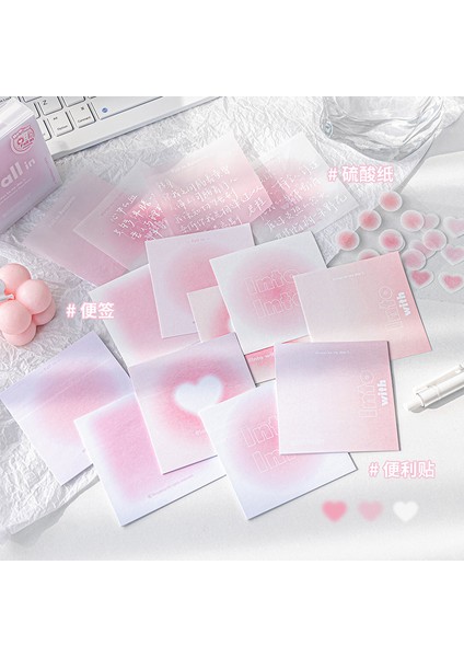 Bq-Fıdgn-02 112 Sayfa/kutu Ins Degrade Leke Lekeli Sülfürik Kağıt Bloknot Dıy Dergisi Scrapbooking Dekorasyon Sevimli Not Kağıdı Kırtasiye (Yurt Dışından)
