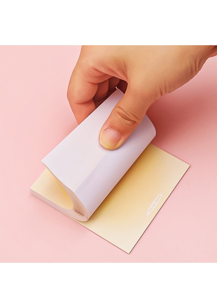 WJ537-02 50 Yaprak Degrade Düz Renk Yapışkan Notlar Yayınlandı Not Defteri Notları Öğrenci Mesajı Yapışkan Not Defteri Ofis Okul (Yurt Dışından) indirimleri