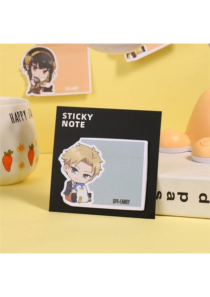 OSS24589BLT6 30 Sayfa Anime Spy x Aile Yapışkan Not Mesaj Bırakın Bloknot Çıkartmalar Yırtılabilir Bloknot Notlar Dizin Bayrakları Sekme Kırtasiye (Yurt Dışından)