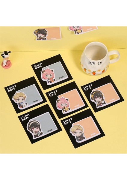 OSS24589BLT6 30 Sayfa Anime Spy x Aile Yapışkan Not Mesaj Bırakın Bloknot Çıkartmalar Yırtılabilir Bloknot Notlar Dizin Bayrakları Sekme Kırtasiye (Yurt Dışından) fiyatları