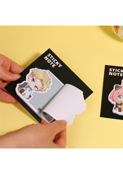 OSS24589BLT6 30 Sayfa Anime Spy x Aile Yapışkan Not Mesaj Bırakın Bloknot Çıkartmalar Yırtılabilir Bloknot Notlar Dizin Bayrakları Sekme Kırtasiye (Yurt Dışından) fırsatları