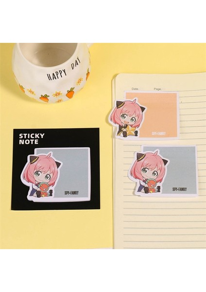 OSS24589BLT6 30 Sayfa Anime Spy x Aile Yapışkan Not Mesaj Bırakın Bloknot Çıkartmalar Yırtılabilir Bloknot Notlar Dizin Bayrakları Sekme Kırtasiye (Yurt Dışından) indirimleri