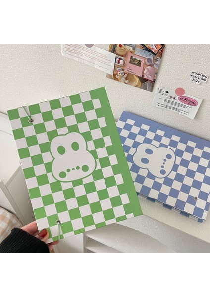 Kollu Mınkys Dama Tahtası Kawaii A5 Kpop Fotocard Bağlayıcı Fotoğraf Kartları Kitap Depolama Albümü Ciltli Defter Kore Kırtasiye Toplayın (Yurt Dışından) indirimleri