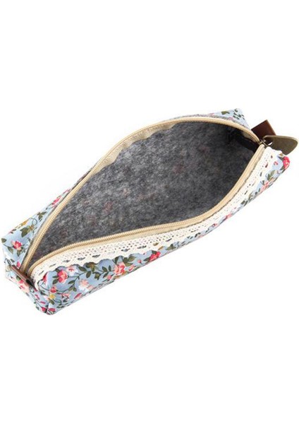 1 Adet Moda Mini Retro Çiçek Çiçek Dantel Kalem Şekli Kalem Çantası Makyaj Çantası Fermuarlı Kese Çanta (Yurt Dışından) modelleri