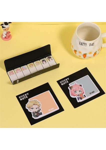 OSS24589BLT4 30 Sayfa Anime Spy x Aile Yapışkan Not Mesaj Bırakın Bloknot Çıkartmalar Yırtılabilir Bloknot Notlar Dizin Bayrakları Sekme Kırtasiye (Yurt Dışından)