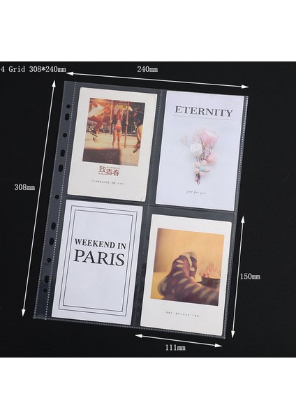 10 Cep A4 Plrbok 10 Paket A4 11 Delik Fotoğraf Albümü Sayfaları Kollu Bağlayıcı Dolum Fotokart Oyun Kartı Para Koleksiyonu Yüzük Defter 9 Cepler (Yurt Dışından) indirimleri