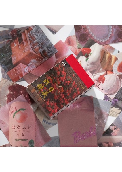 D Yoofun 450 Sayfa Bloknot Malzeme Kitap Vintage Sülfürik Asit Kağıt Kolaj Mermi Günlükleri Dekorasyon Okul Kırtasiye (Yurt Dışından)