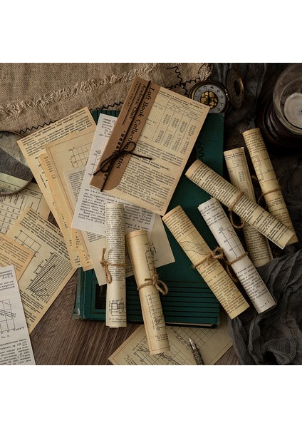 Stil 4 Vintage El Yazısı Mektup Scrapbooking Dergisi Malzeme Kağıt Kart Yapımı Dıy Retro Kağıt Yapışkan Olmayan Yaratıcı Not Kırtasiye (Yurt Dışından)