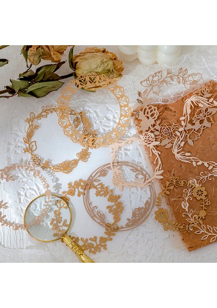 Stil 4 10 Adet Vintage Çelenk Yaprak Kelebek Malzeme Kağıt Estetik Çiçekler Çerçeve Kağıt Deco Scrapbooking Kolaj Önemsiz Dergisi Günlüğü (Yurt Dışından)