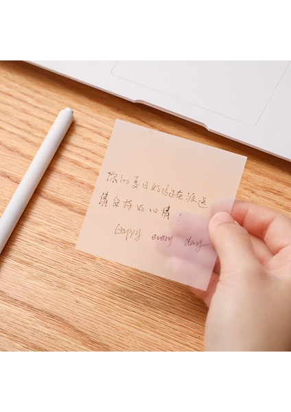 50X50MM 50 Yaprak Renkli Su Geçirmez Pet Şeffaf Not Yapışkan Not Kağıdı Günlük Bunu Yapmak Için Kontrol Listesi Paperlaria Okul Kırtasiye (Yurt Dışından)