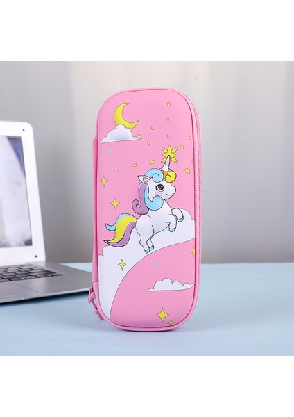 W0093D5 3D Eva Unicorn Sevimli Kalem Kutusu Karikatür Kırtasiye Kutusu Kızlar Renkli Kalem Kutusu Öğrenci Kalem Kutusu Okul Malzemeleri Hediyeler ipad Durumda (Yurt Dışından)