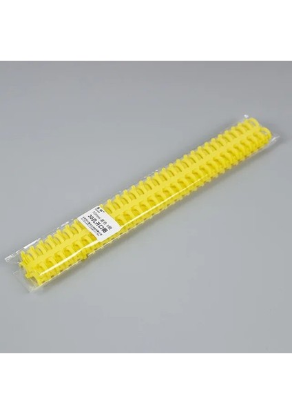 Sarı 10MM 5 Adet 30 Delik Gevşek Yapraklı Plastik Bağlama Halkası Spiral Halkalar 30 Delik A4 A5 A6 Kağıt Defter Kırtasiye Ofis Malzemeleri (Yurt Dışından)