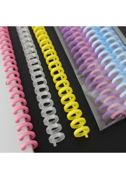 Sarı 10MM 5 Adet 30 Delik Gevşek Yapraklı Plastik Bağlama Halkası Spiral Halkalar 30 Delik A4 A5 A6 Kağıt Defter Kırtasiye Ofis Malzemeleri (Yurt Dışından)