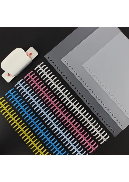 Sarı 10MM 5 Adet 30 Delik Gevşek Yapraklı Plastik Bağlama Halkası Spiral Halkalar 30 Delik A4 A5 A6 Kağıt Defter Kırtasiye Ofis Malzemeleri (Yurt Dışından)
