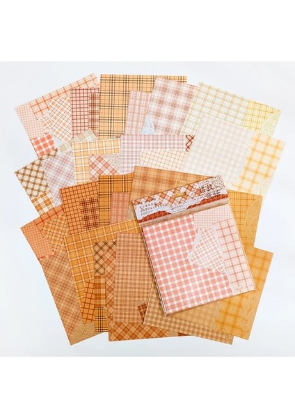 C Yoofun 30 Sayfa Vintage Malzeme Kağıt Scrapbooking Dergisi Günlüğü Kolaj Önemsiz Arka Plan Dekorasyon Retro Kırtasiye (Yurt Dışından)