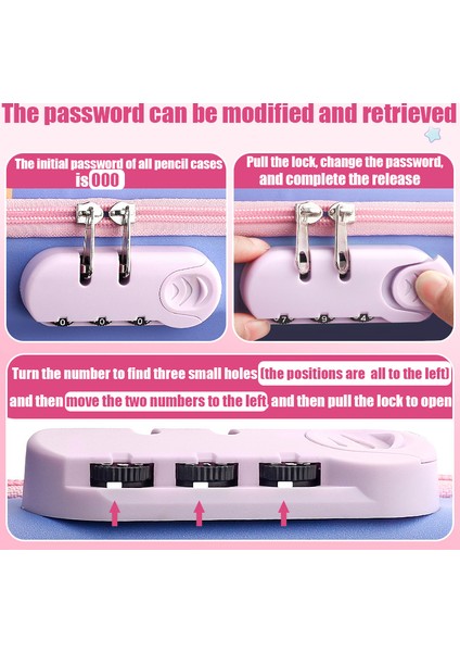 Unicorn Pembe-Büyük 3D Kawaii Kalem Kutusu Kilitli Unicorn Organizatör Sevimli Kalem Kılıfı Kutusu Çanta Kız Erkek Için Okul Ofis Malzemeleri Öğrenciler Kırtasiye (Yurt Dışından) indirimleri