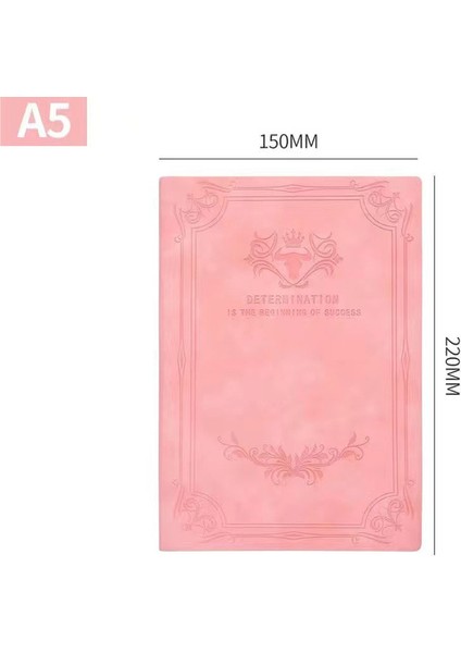 Pembe A5 200 Sayfa A5 Retro Şifre Dizüstü Kitap Kilitli Günlüğü Kalınlaşmış Yaratıcı El Defter Öğrenci Not Defteri Kırtasiye Bağlayıcı (Yurt Dışından)
