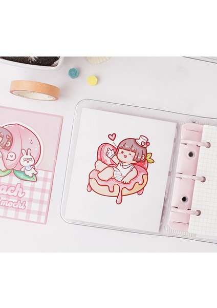 Yeşil Set Sharkbang 2023 80 Sayfalık 3 Delik Bağlayıcı Defter Seti Sakura Mini Gevşek Yaprak Dergisi Cep Günlüğü Gündem Hediye Okul Kırtasiye (Yurt Dışından)