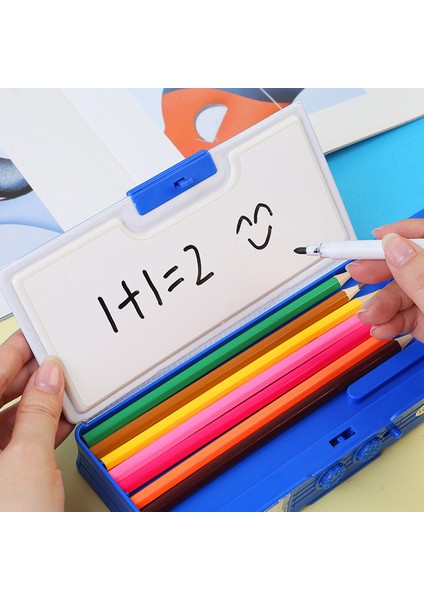 Şifre Dinozor Kalem Kutusu Şifre Kawaii Kırtasiye Kalem Kutusu Estuche Escolar Sevimli Kalem Kutusu Trousse Kalemlik Deformasyon Kalem Kutusu (Yurt Dışından)