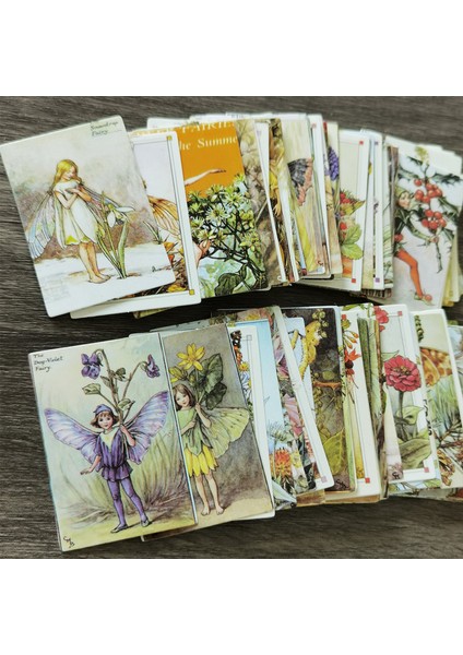 Stil 3 100 Adet Vintage Çiçek Peri Melek Mektubu Malzeme Kağıt Baskı Retro Bloknot Kart Notları Scrapbooking Günlük Dergiler Dıy (Yurt Dışından)