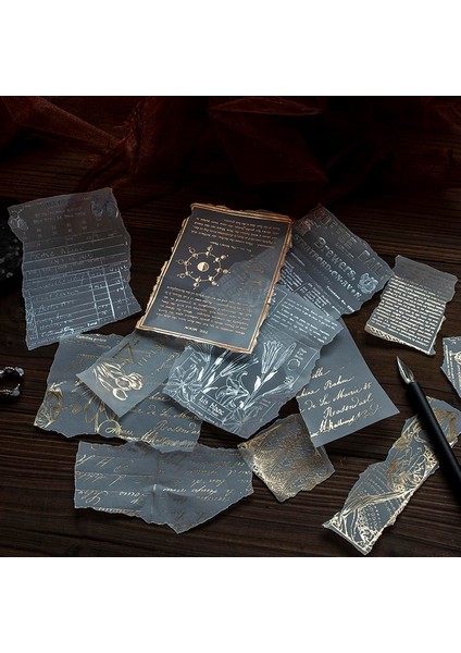 G Yoofun 10 Adet Altın Gümüş Malzeme Kağıt Dekoratif Önemsiz Dergisi Şiirler Kartları Kırtasiye Scrapbooking Günlüğü Albümü (Yurt Dışından) fiyatları