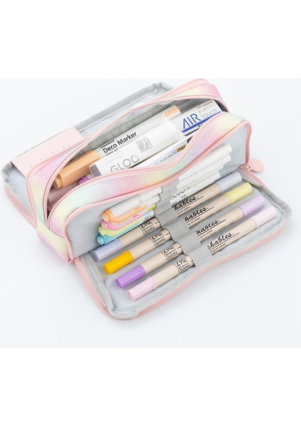 Kalem Kutuları Kalem Kutuları Okul Kalem Kutusu Büyük Saklama Çantası Sevimli Kese Kawaii Çok Fonksiyonlu Gökkuşağı Papeleria Okul Tedarik Kırtasiye (Yurt Dışından)