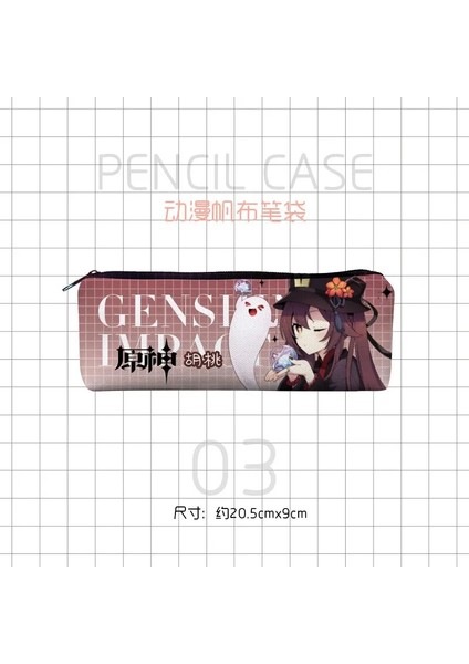 Stil 4 Anime Genshin Etki Kalem Kutusu Genç Sıcak Oyun Siyah Makyaj Kılıfları Kozmetik Kutusu Depolama Okul Malzemeleri Karikatür Kılıfı (Yurt Dışından) indirimleri