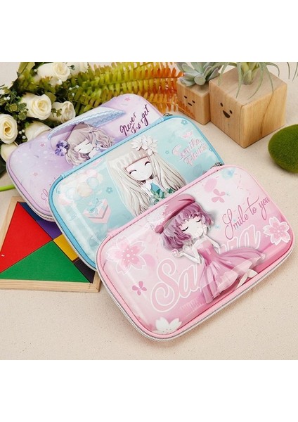 O Kalem Kutusu Çiçek Kız Kalem Kutusu Kawaii Kırtasiye Büyük Kapasiteli Kalem Kutusu Trousse Scolaire Okul Malzemeleri Sevimli Kalem Kutuları (Yurt Dışından)