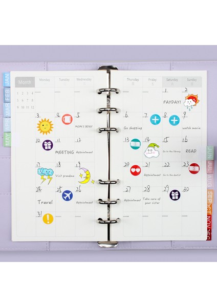 Yeşil A6 A6 Pu Ciltli Defter Öğrenci Yaratıcı Bütçe Fatura Organizatör Kitap Gevşek Yaprak Haftalık Aylık Planlayıcı Gündem Ofis Arzı Yeni (Yurt Dışından)