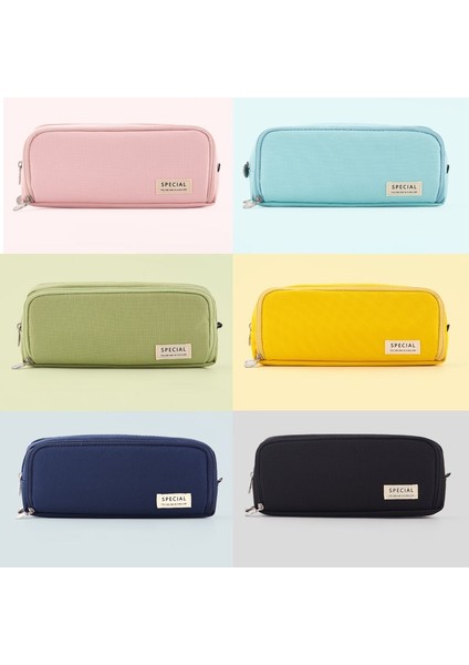 Sarı Öğrenci Kalem Kutusu Basit Ekose Kalem Kutusu Çok Katmanlı Büyük Kapasiteli Kozmetik Seyahat Saklama Çantası Sabit Kalem Saklama Çantası (Yurt Dışından) modelleri