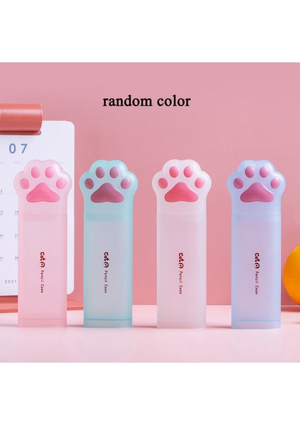 Rastgele Renk Kedi Paw Kalem Kutusu Trousse Scolaire Kalem Kutusu Sevimli Kırtasiye Kalem Kutusu Estuche Lapices Okul Malzemeleri Kızlar Için Kalem Kutuları (Yurt Dışından)