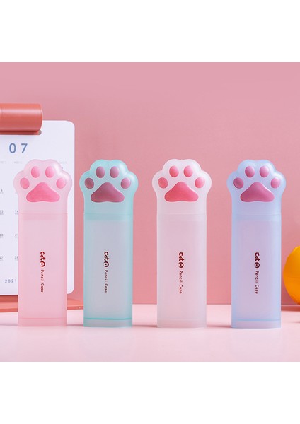 Rastgele Renk Kedi Paw Kalem Kutusu Trousse Scolaire Kalem Kutusu Sevimli Kırtasiye Kalem Kutusu Estuche Lapices Okul Malzemeleri Kızlar Için Kalem Kutuları (Yurt Dışından) modelleri
