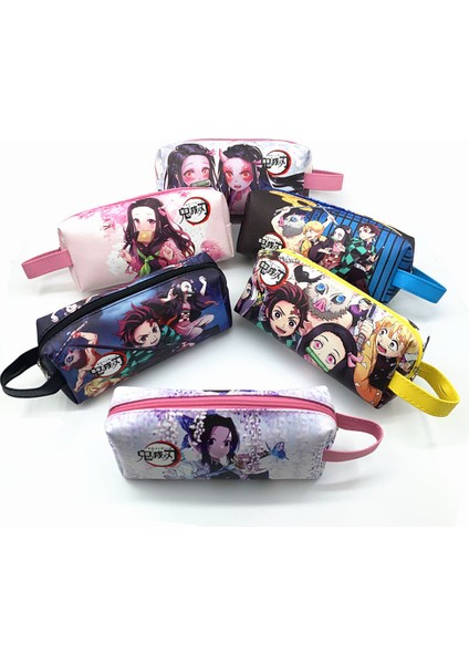 Donanma Anime Demon Slayer: Kimetsu No Yaiba Kamado Nezuko Öğrenci Kalem Kırtasiye Kalem Kutusu Kalem Işaretleyici Çanta Depolama Kılıfı (Yurt Dışından) modelleri