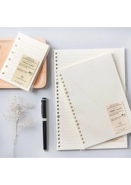 Sadece Kapaksarı A5 20 Delik A5 B5 20 Delik Gevşek Yaprak Defter Dolum 60 Sayfalık Spiral Ciltleme Kağıdı Dizin Iç Sayfa Nokta Izgara Boş Connell Kırtasiye (Yurt Dışından) modelleri