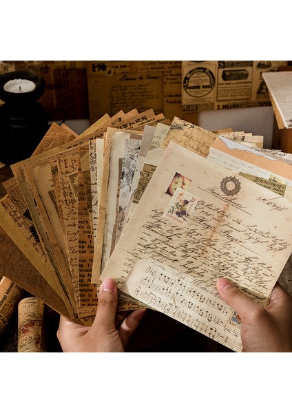 D Yoofun 30 Sayfa Vintage Malzeme Kağıt Scrapbooking Dergisi Günlüğü Kolaj Önemsiz Arka Plan Dekorasyon Retro Kırtasiye (Yurt Dışından) fiyatları