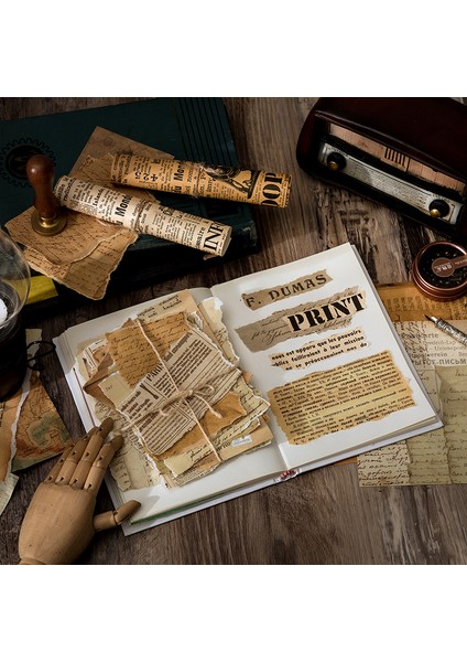 D Yoofun 30 Sayfa Vintage Malzeme Kağıt Scrapbooking Dergisi Günlüğü Kolaj Önemsiz Arka Plan Dekorasyon Retro Kırtasiye (Yurt Dışından) indirimleri