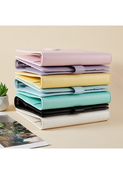 7 Adet A6 2023 Yeni A5/a6 Macaron Renkli Pu Deri Dıy Ciltli Defter Defter Kapağı Günlüğü Gündem Planlayıcısı Kağıt Kapak Okul (Yurt Dışından)