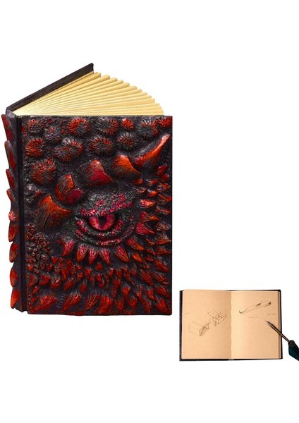 Altın 2022 Yeni A5 Dizüstü Vintage Retro 3D Ejderha Tema Kabartma Boş Kağıt Günlüğü Kitap Planlayıcısı Not Defteri Okul Kırtasiye Malzemeleri 1 Adet (Yurt Dışından) modelleri