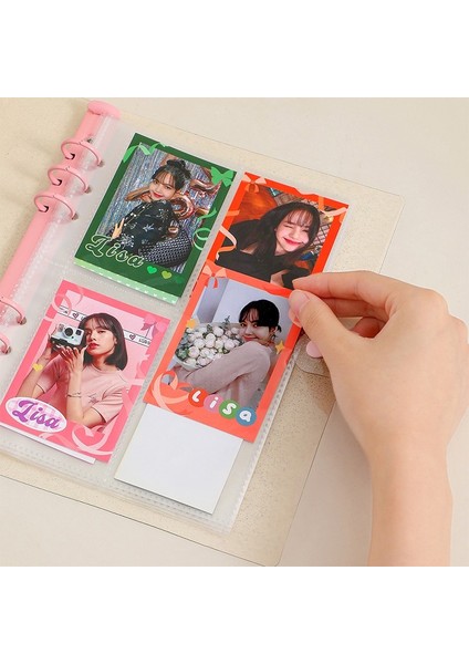Kapak Kabuk E A5 Kpop Idol Kart Bağlayıcı Fotoğraf Albümü Organizatör Kitap Değiştirilebilir Doldurulabilir 6 Halkalı Bütçe Bağlayıcı Buzlu Kapak Kabuk Defter (Yurt Dışından) indirimleri