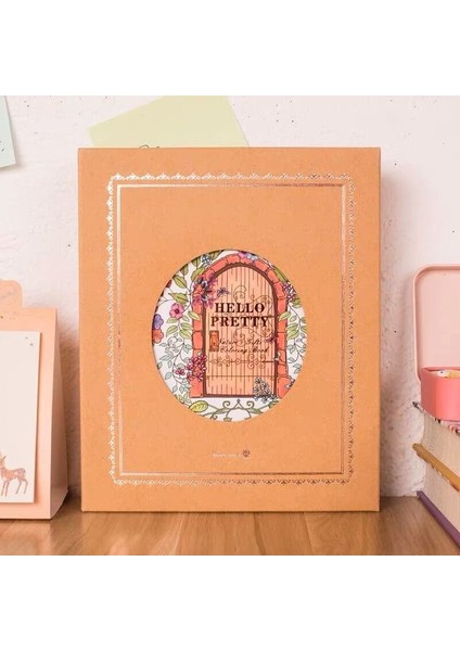 Mutluluk Kapısı 17.5 cm x 14 cm Sharkbang Gizli Bahçe Serisi Pretty Flora A5 Günlüğü Defter ve Dergiler Planlayıcısı Gündem Eskiz Defteri Hediye Kutusu Kawaii Kırtasiye (Yurt Dışından)