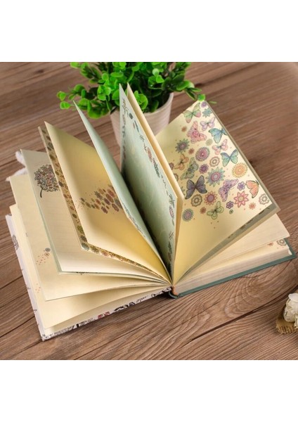 Mutluluk Kapısı 17.5 cm x 14 cm Sharkbang Gizli Bahçe Serisi Pretty Flora A5 Günlüğü Defter ve Dergiler Planlayıcısı Gündem Eskiz Defteri Hediye Kutusu Kawaii Kırtasiye (Yurt Dışından) modelleri