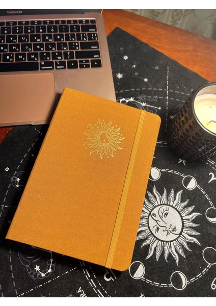 Sarı Vegan Deri A5 Özelleştirilebilir 160 Gsm Noktalı Dergi A5 Kalın Beyaz Bambu Kağıdı 160 Gsm Noktalı Defter Vegan (Yurt Dışından)
