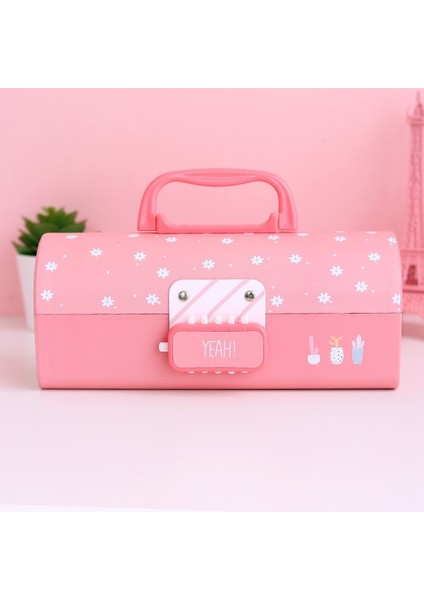 Stil 8 2021 Yeni Yaratıcı Kalem Kutusu Çok Fonksiyonlu Şifreli Kilit ile Büyük Kapasiteli Kalem Kutusu Erkek Kız Okul Kırtasiye Taşınabilir (Yurt Dışından)