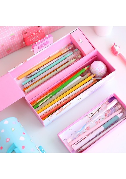 Stil 8 2021 Yeni Yaratıcı Kalem Kutusu Çok Fonksiyonlu Şifreli Kilit ile Büyük Kapasiteli Kalem Kutusu Erkek Kız Okul Kırtasiye Taşınabilir (Yurt Dışından) fırsatları