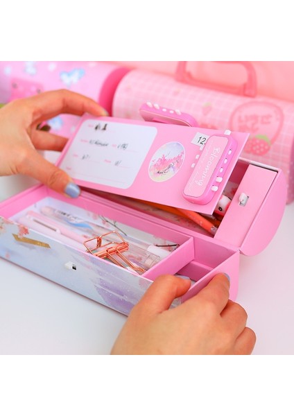 Stil 8 2021 Yeni Yaratıcı Kalem Kutusu Çok Fonksiyonlu Şifreli Kilit ile Büyük Kapasiteli Kalem Kutusu Erkek Kız Okul Kırtasiye Taşınabilir (Yurt Dışından) indirimleri